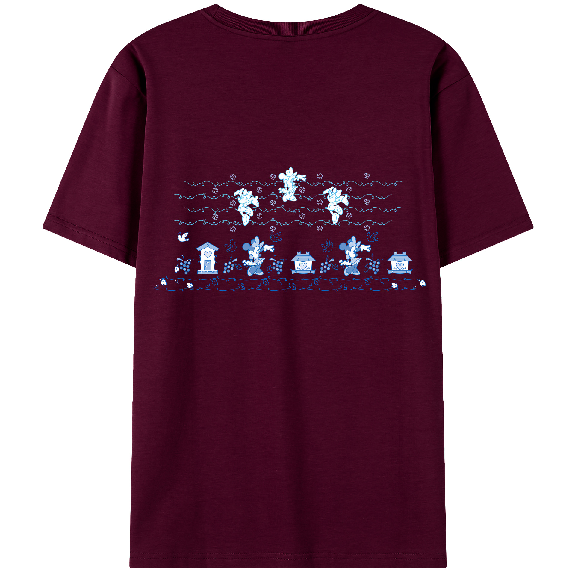 （画像用） ミッキーマウス Mickey Mouse レディース半袖Tシャツ(バックプリント)